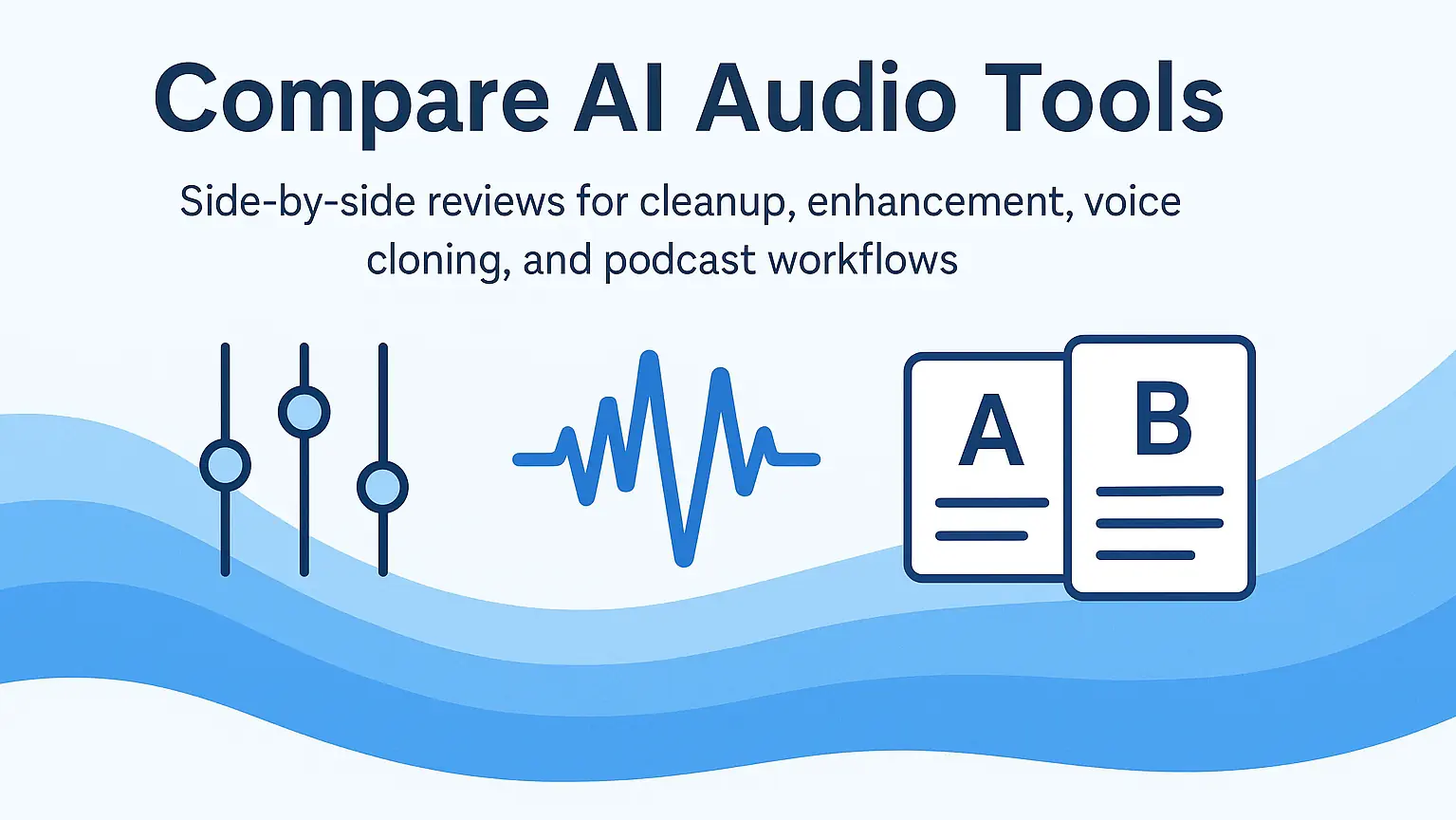 Compare AI audio tools side by side