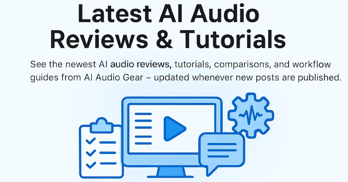 Latest AI Audio Reviews & Tutorials